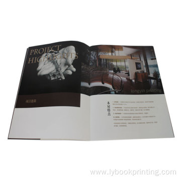 High-quality saddle stitching brochure, booklet printing